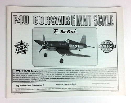 Hobbico top flite - hobbico, corsair
